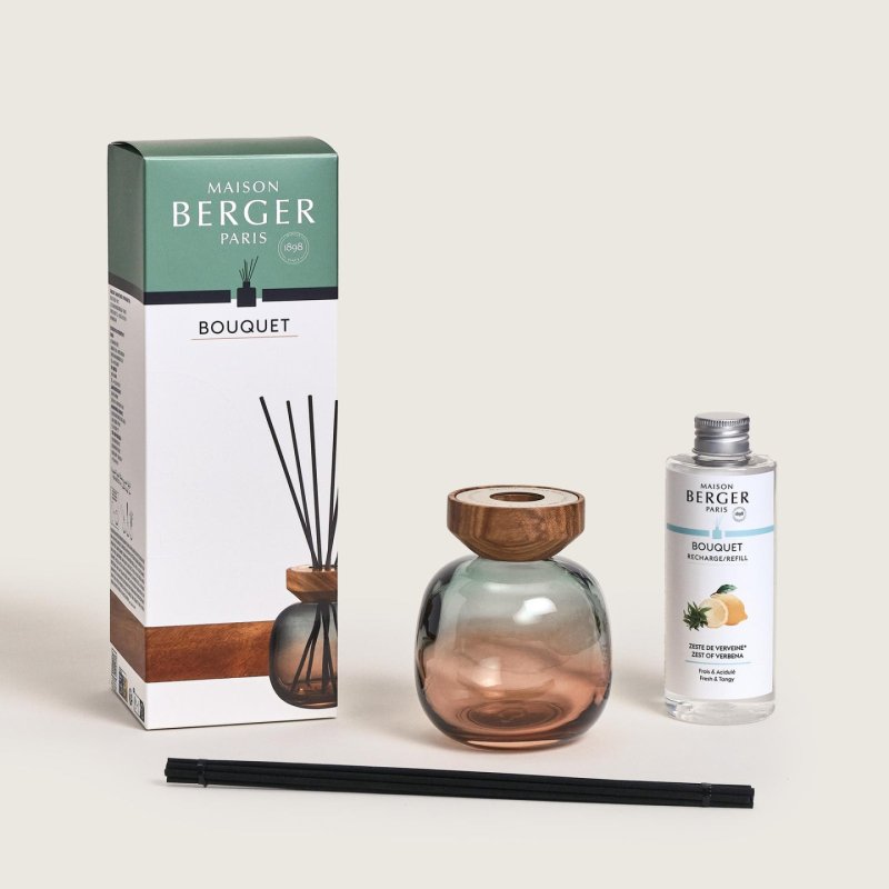 Maison Berger Paris Wood Zeste De Verveine Scented Bouquet Set