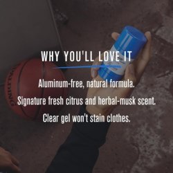 Baxter of California Men’s Deodorant Active Odor Protection Citrus & Herbal Musk