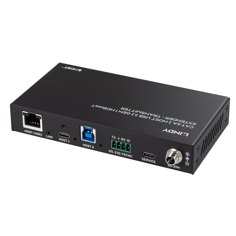LINDY 100m Cat.6A 2 Port USB 3.2 Gen 1