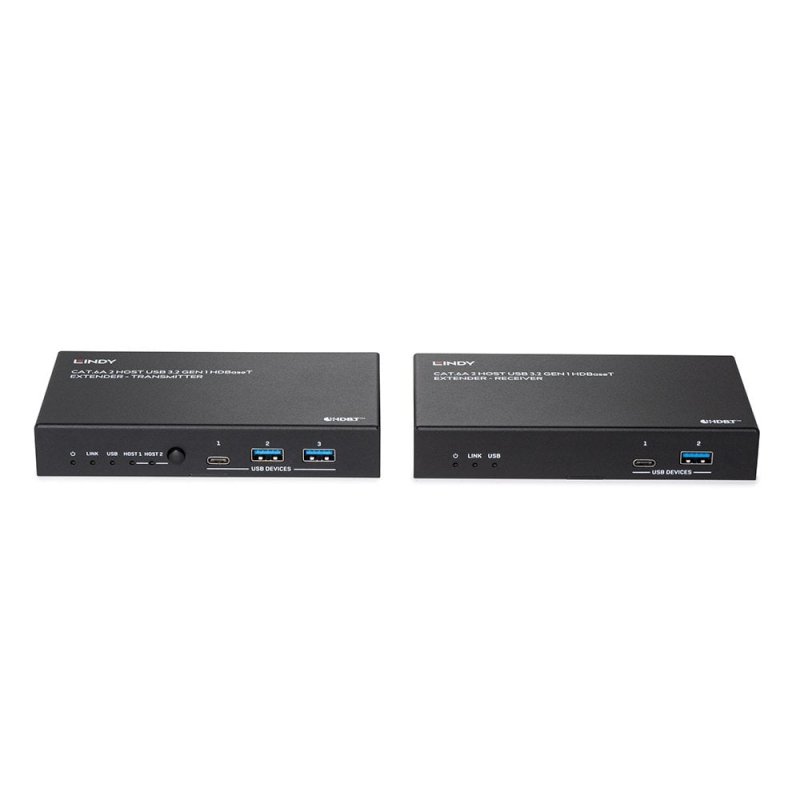 Lindy 100m Cat.6A 2 Host USB 3.2 Gen 1 HDBaseT Extender