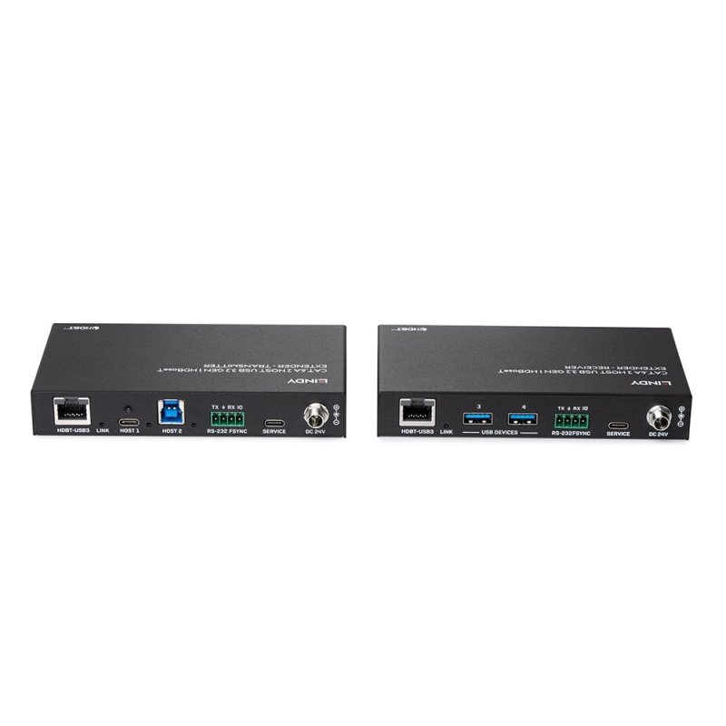 LINDY 100m Cat.6A 2 Port USB 3.2 Gen 1
