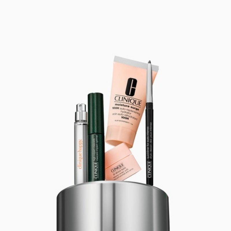 Clinique Mvp's Set Includes Face Cream 30ml Eye Balm 5ml Eyeliner 014g Mascara 35ml And Perfume 5ml