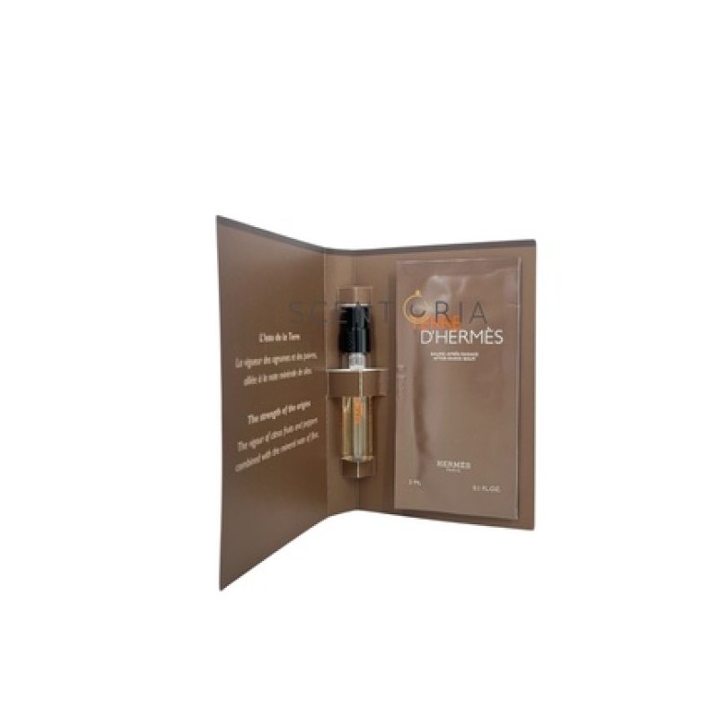 Herms Terre D'Hermes Men Sample Eau De Toilette 3 Ml After Shave Balm 3 Ml
