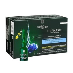 Rene Furterer Triphasic Reactional Set With 12 Ampoules And Free 100 Ml Anti-Hair Loss Shampoo