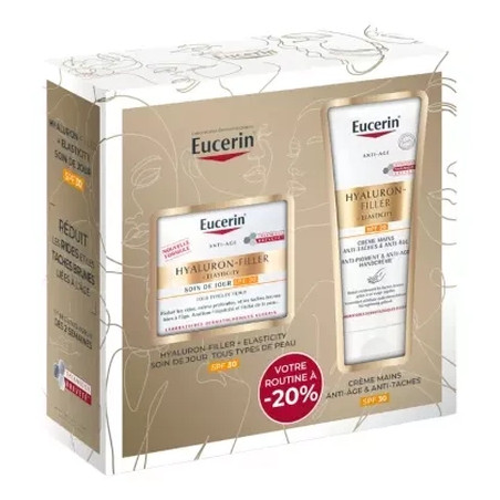 Eucerin Hyaluronfiller Elasticity Day Cream Spf30 50 Ml Antistain & Antiaging Hand Cream Spf30 75 Ml
