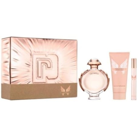 Paco Rabanne Olympea Gift Set 50ml Eau De Parfum 100ml Body Lotion 10ml Eau De Parfum