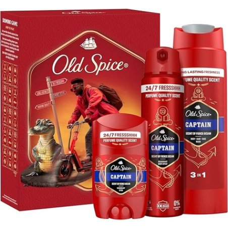Old Spice Captain Gift Set With Spray 150ml And Shower Gel 250ml