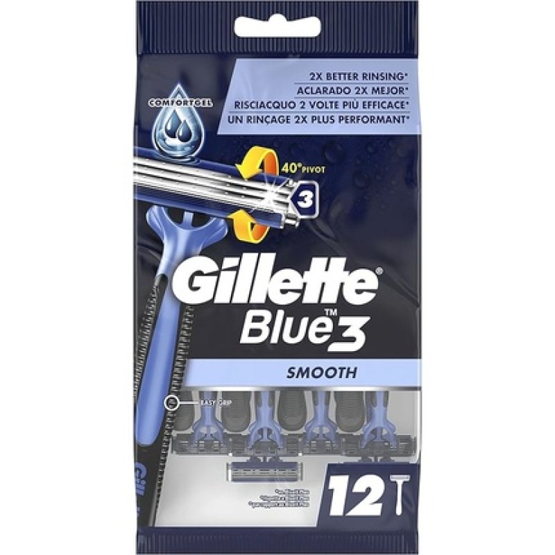 Gillette Blue 3 Usa & Getta 12 Pack Gillette