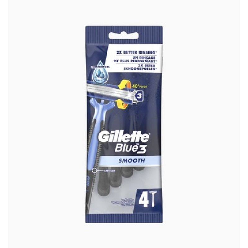 Gillette Blue 3 Disposable Razors Men Plus Slalom