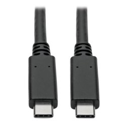 Tripp Lite U420-C03-G2-5A USB-C Cable (M/M) - USB 3.2, Gen 2 (10 Gbps), 5A (100W) Rating, USB-IF Certified, Thunderbolt