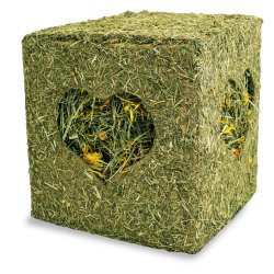 Jr Farm - JR Hay Cube with Flowers - 450 g - 20 x 20 x 20 cm