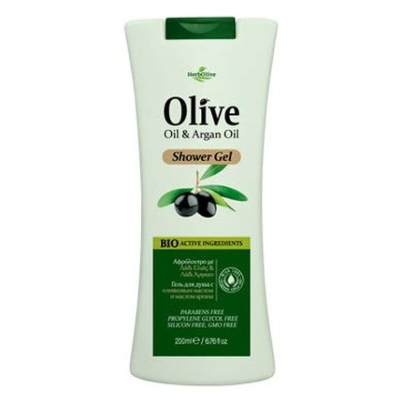 HerbOlive Olive Oil and Argan Oil Shower Gel 200ml