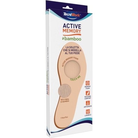 Active Memory Bamboo - The Insole that Molds to Your Foot - Size 44
