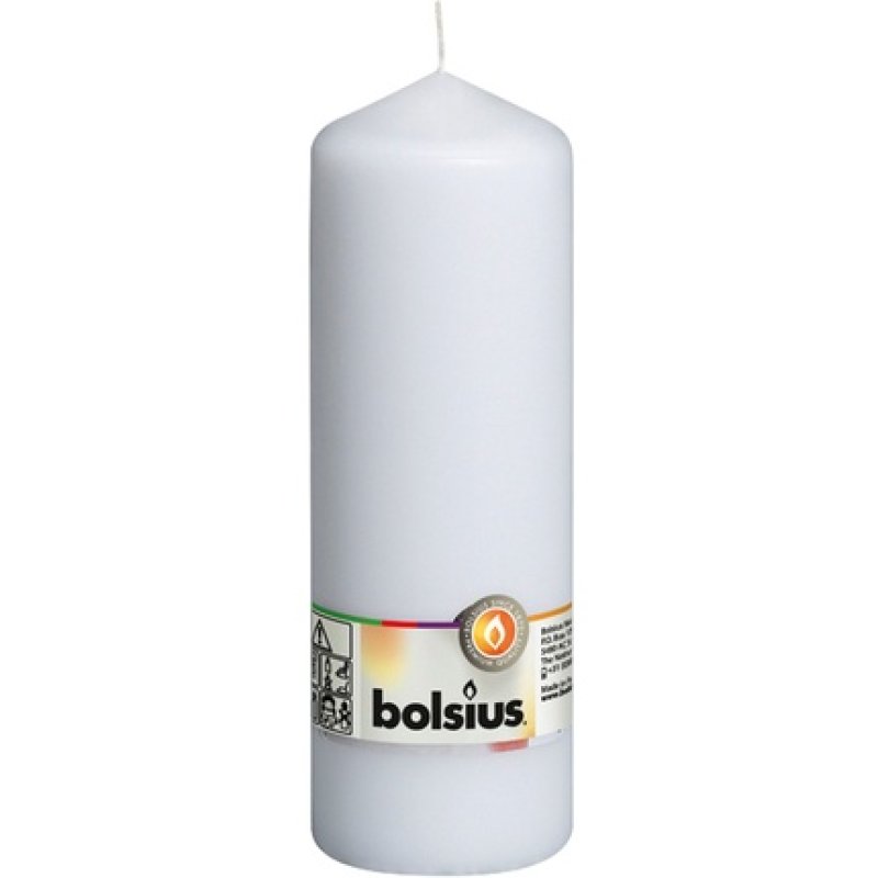 Bolsius Pillar Candle 200mm X 68mm White