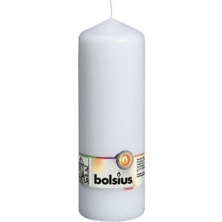 Bolsius Pillar Candle 200mm X 68mm White