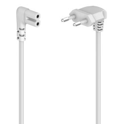 Hama 00221102 power cable White 5 m Power plug type C C7 coupler