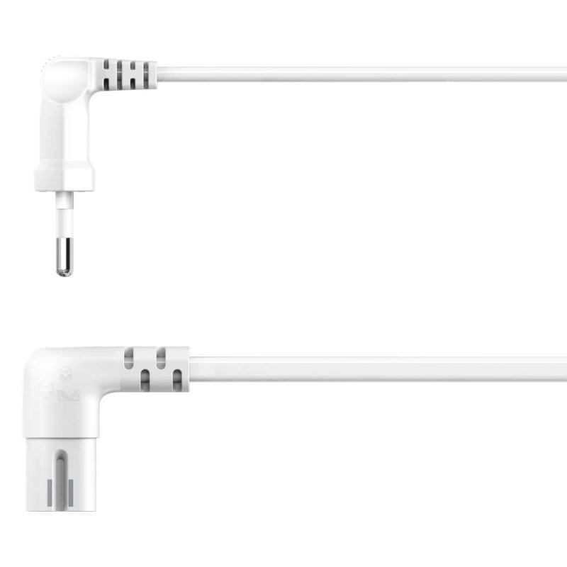 Hama 2-pole power cable with angled Euro 8 plug