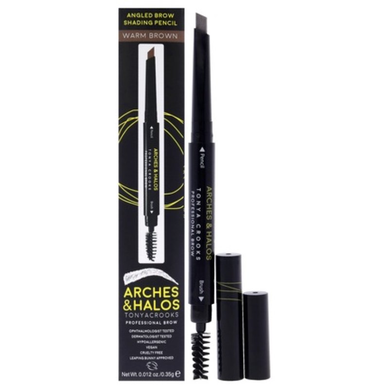 Arches And Halos Angled Brow Shading Pencil Warm Brown 0012 Oz Eyebrow Pencil