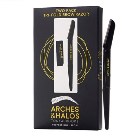 Arches And Halos Two Pack Trifold Eyebrow Razor For Unisex