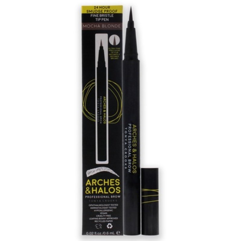 Arches And Halos Fine Bristle Tip Pen Mocha Blonde 002 Oz Eyebrow Pen