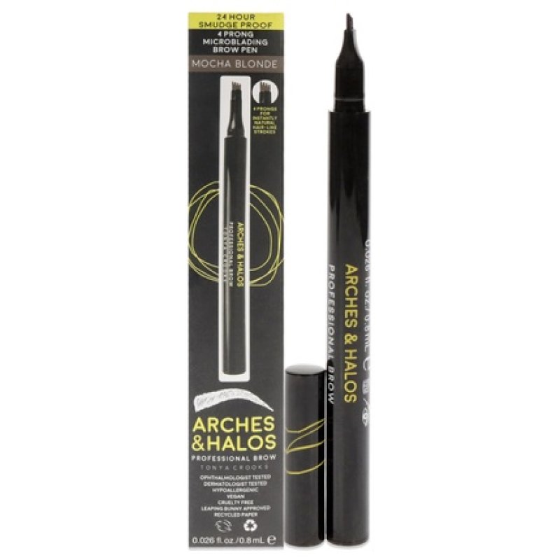 Arches And Halos 4 Prong Microblading Brow Pen Mocha Blonde 0026 Oz