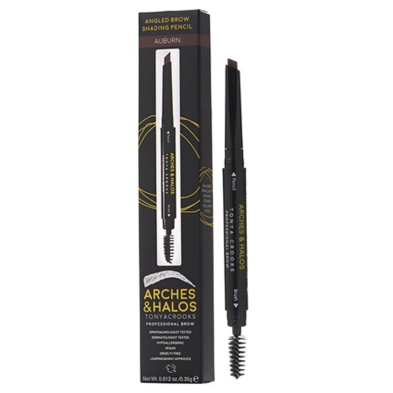 Arches And Halos Angled Brow Shading Pencil Auburn 0012 Oz