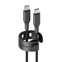 PanzerGlass empower™ by Racing 240W USB-C to USB-C Cable | USB 2.0 | 2M | Space Black câble USB Noir