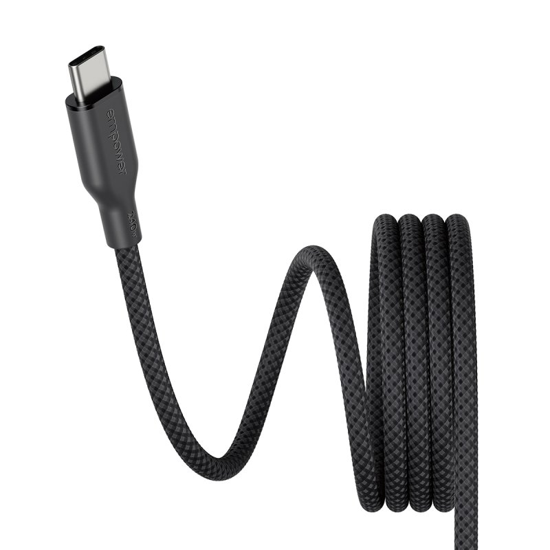 PanzerGlass empower™ by Magnetic 240W USB-C to USB-C Cable | USB 2.0 | 1.5M | Space Black câble USB 1,5 m