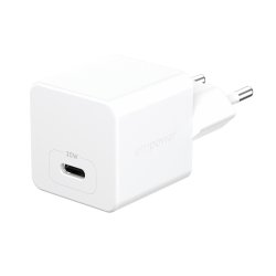 PanzerGlass empower™ by Turbo 30W Charger Single USB-C | EU Plug | Silver White Smartphone Blanc Secteur Charge