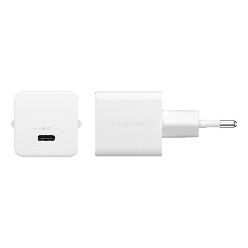 PanzerGlass empower™ by Turbo 30W Charger Single USB-C | EU Plug | Silver White