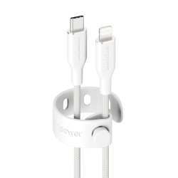 PanzerGlass empower™ by Racing 60W USB-C to Lightning Cable | USB 2.0 | 1.2M | Silver White câble USB Blanc