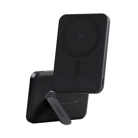 PanzerGlass empower™ by empower™ Bank w. Spin Stand | 5000mAh | Space Black Noir