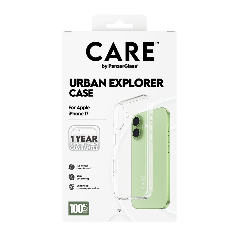 PanzerGlass CARE™ by Urban Explorer Case Transparent iPhone 17