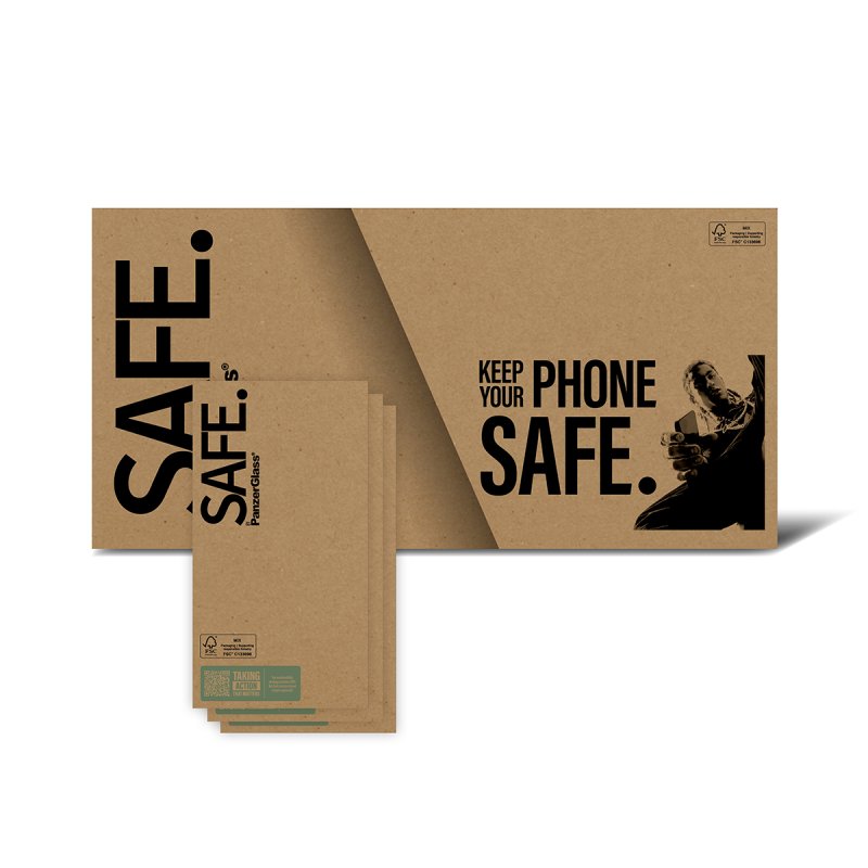 PanzerGlass SAFE. by Screen Protector iPhone 17 Pro Max | 16 Pro Max | Ultra-Wide Fit | Bulk