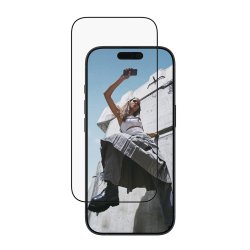 PanzerGlass SAFE. by Screen Protector w. Black Frame iPhone 17 | 16 Pro | Ultra-Wide Fit w. EasyAligner
