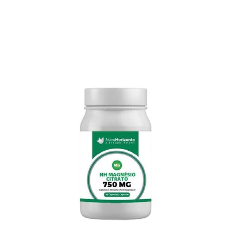 Novo Horizonte Magnesium Citrate 750mg 60 Capsules