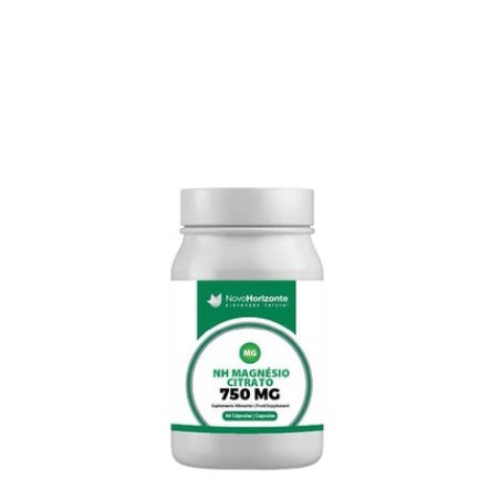 Novo Horizonte Magnesium Citrate 750mg 60 Capsules