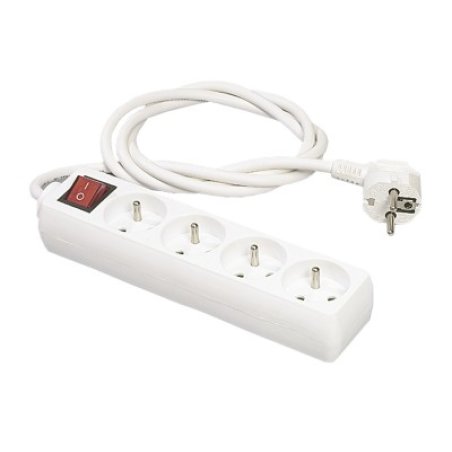 Erard 728302 power extension 1 m 4 AC outlet(s) White
