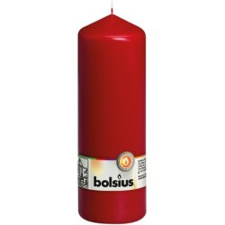 Bolsius Pillar Candle 200 Mm X 68 Mm Bordeaux
