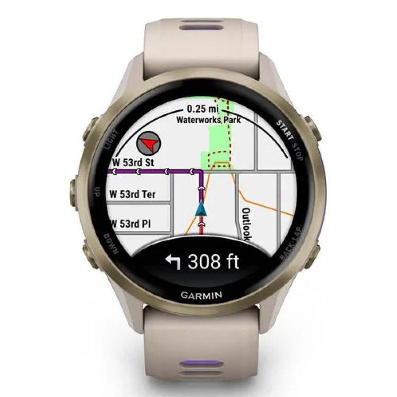 Garmin Forerunner 970 3,56 cm (1.4") AMOLED Numérique 454 x 454 pixels Écran tactile Gris Wifi GPS (satellite)