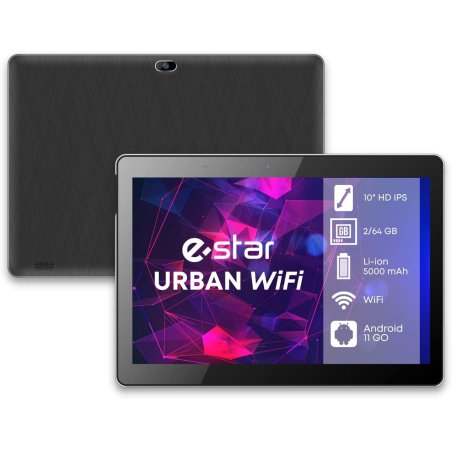eSTAR URBAN 1021W WIFI 64 GB 25.6 cm (10.1") 2 GB Wi-Fi 5 (802.11ac) Android 11 Go edition Black