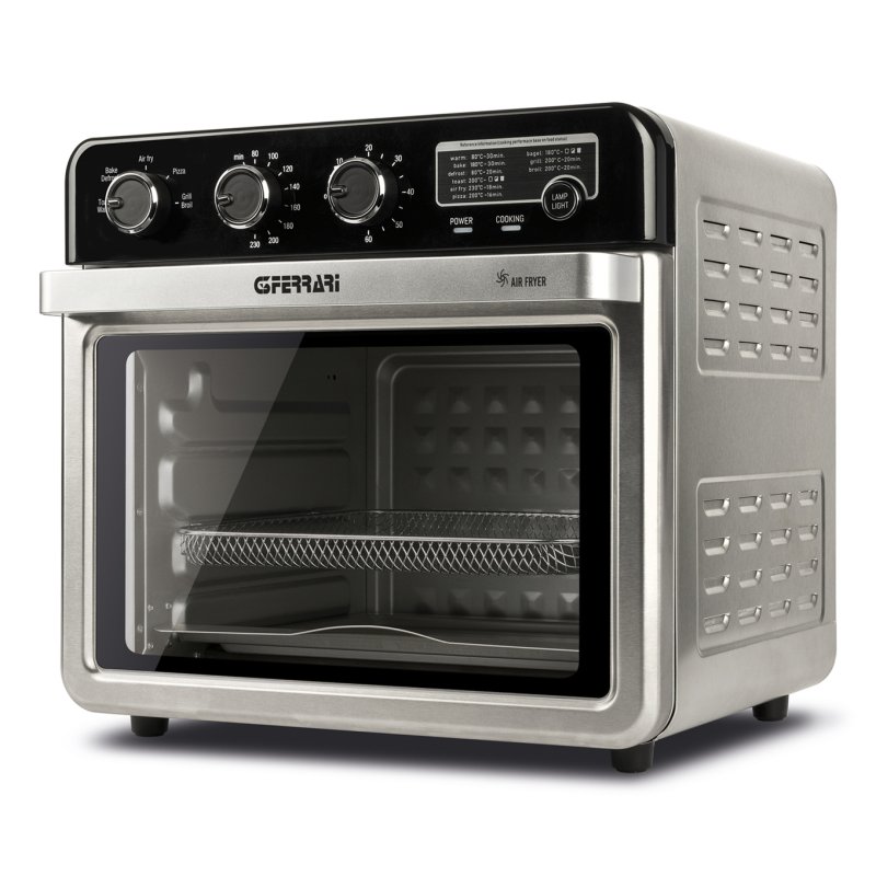 G3 Ferrari G1022100 friteuse Unique 32 L Autonome 2000 W Friteuse d’air chaud Noir, Acier inoxydable