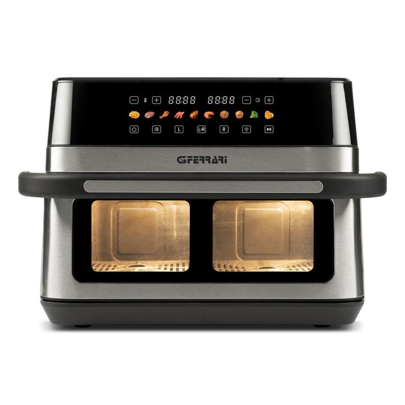 G3 Ferrari G10223 fryer Double 12 L Stand-alone 2200 W Hot air fryer Black Stainless steel