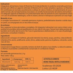 Tocas Tredivit 2000 IU Vitamin D for Bones, Teeth, and Immunity 60 Gummies