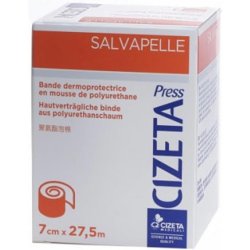CiZeta Medicali Salvapelle Polyurethane Foam Bandage 7cm x 27.5m