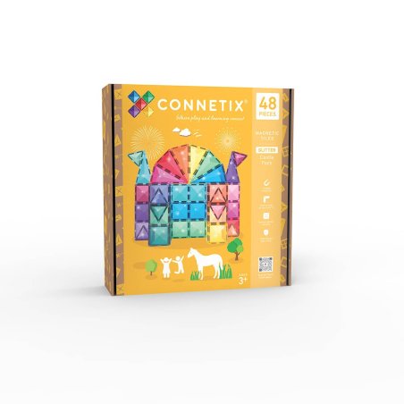 Connetix - Glitter Castle Pack - Magnet Set (CT-G-00048-GP)