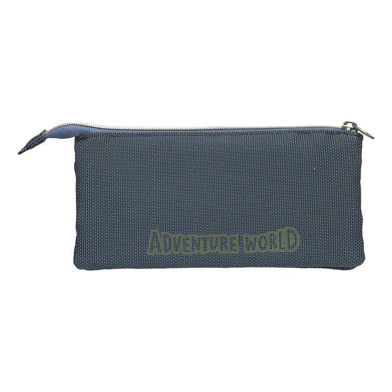 Dino World Action 0413979 trousse à crayons Polyester, Zinc Bleu, Vert