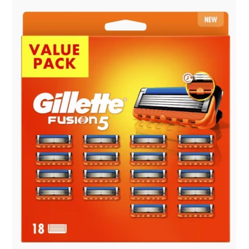 Gillette Fusion5 System Blades 18 Pack