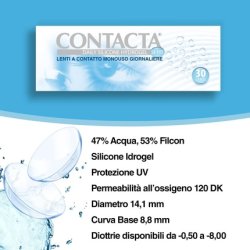Contacta Daily Silicone Hydrogel 30 Daily Contact Lenses for Myopia