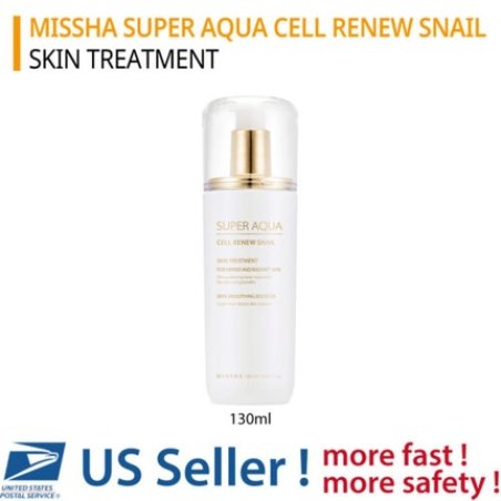 MISSHA Super Aqua Cell Renew Snail Skin Treatment - US Seller